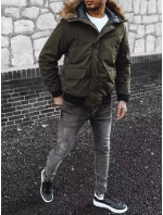 Pánská zimní zelená bunda FashionStreet TX4308 Pánská zimní zelená bunda FashionStreet TX4308