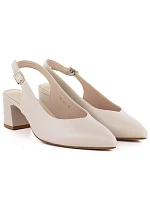 Dámské lodičky s páskem béžové Sergio Leone SK463