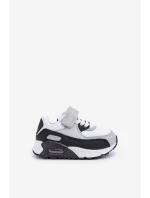 Dětské Kožené Sportovní Boty Na Platformě Černo-Bílé Lori