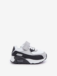 Dětské Kožené Sportovní Boty Na Platformě Černo-Bílé Lori