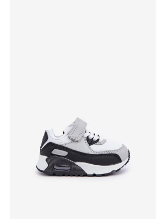 Dětské Kožené Sportovní Boty Na Platformě Černo-Bílé Lori