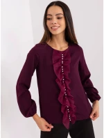 Halenka LK BZ 506673.36 tmavě fialová Halenka LK BZ 506673.36 tmavě fialová