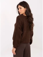 Jumper MI SW 0309.89 tmavě hnědý Jumper MI SW 0309.89 tmavě hnědý