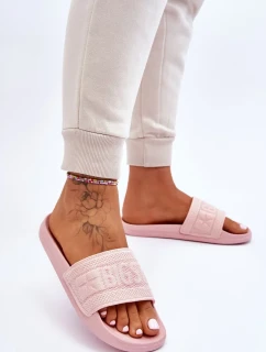 Dámské módní pantofle Big Star LL274A157 Světle růžové