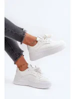 Dámské Tenisky na platformě Eco Leather White Vhisper Dámské Tenisky na platformě Eco Leather White Vhisper