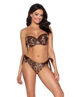 Dámský spodní díl plavek / brazilky SF-166/10/B Měděný lesk vzor - Ava Dámský spodní díl plavek / brazilky SF-166/10/B Měděný lesk vzor - Ava
