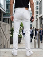 Pánské džíny slim fit ecru FashionStreet UX4500