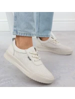 Černé dámské kožené tenisky na podpatku Sergio Leone PB236-S