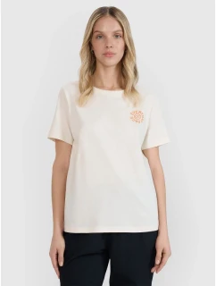 Dámské tričko oversize s potiskem 4F 4FWSS25TTSHF1994-11S