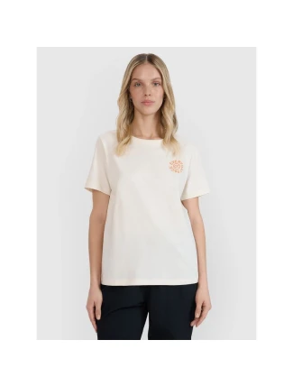 Dámské tričko oversize s potiskem 4F 4FWSS25TTSHF1994-11S