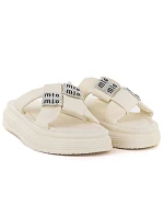 Dámské žabky na platformě se zirkony béžové Potocki 16347