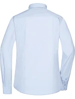 Daiber JN 677 Popelínová halenka s dlouhým rukávem 02.0677 light blue