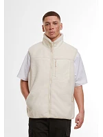 Build your Brand BY 407 Unisex fleeceová vesta "Bonded Sherpa" 56.0407 white sand