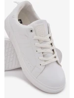 Pánské Tenisky Z Eko Kůže Big Star OO174118 Bílé Pánské Tenisky Z Eko Kůže Big Star OO174118 Bílé