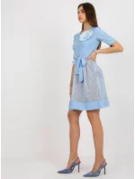 LK SK 506551 šaty.76P světle modrá LK SK 506551 šaty.76P světle modrá