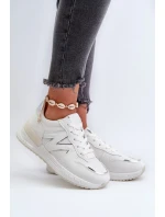 Dámské tenisky vyrobené z eko kůže bílé Kaimans Dámské tenisky vyrobené z eko kůže bílé Kaimans