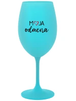 MOJA ODMENA - tyrkysový pohár na víno 350 ml MOJA ODMENA - tyrkysový pohár na víno 350 ml
