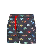 Pánské plavkové kraťasy Happy Self SM29-30 šedá-vzor - Self Pánské plavkové kraťasy Happy Self SM29-30 šedá-vzor - Self