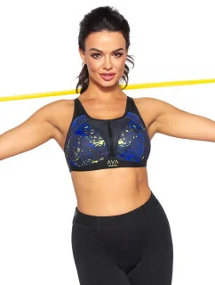 Dámská sportovní podprsenka NAOMI modro/černá - Ava