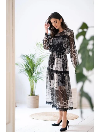 Dámské šaty 9263 Black - Mefese Dámské šaty 9263 Black - Mefese