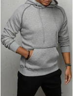 Pánská světle šedá mikina FashionStreet BX5514
