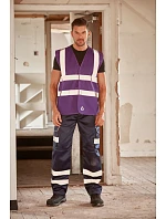 Yoko HVW 120 Hi-Vis síťovaná bezpečnostní vesta 79.W120 royal blue Yoko HVW 120 Hi-Vis síťovaná bezpečnostní vesta 79.W120 royal blue