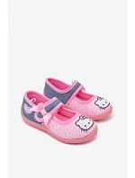 Dívčí balerínky na suchý zip HELLO KITTY růžové Shani Dívčí balerínky na suchý zip HELLO KITTY růžové Shani