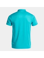 Pánské polo tričko Joma Polo Shirt Hobby S/S Fluor Turquoise