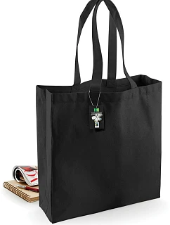 Westford Mill W 623 Fairtrade klasická bavlněná nákupní taška 50.0623 black