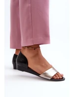 Kožené Sandály Maciejka 1971-65 Černá