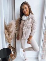 Dámská prošívaná oboustranná bunda NATINA béžová FashionStreet TY3623