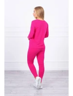 Sada s knoflíkovým výstřihem fuchsiová Sada s knoflíkovým výstřihem fuchsiová