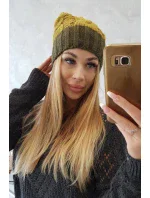 Paris fleecová čepice K212 kiwi+khaki Paris fleecová čepice K212 kiwi+khaki