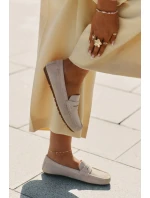 Semišové Dámské Mokasíny Big Star RR274947 Béžové