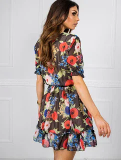 Šaty LK SK 507626.70 černá a červená