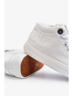 Dětské klasické vysoké tenisky Big Star LL374002 Bílá