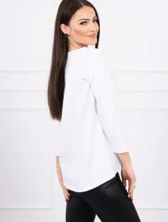 Halenka s potiskem Letní auto bílá