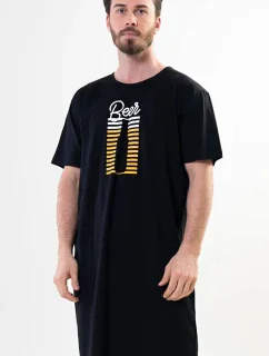 Pánská noční košile s krátkým rukávem Beer