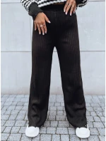Dámské kalhoty s širokými nohavicemi MOSSYMOOD černé FashionStreet UY1689