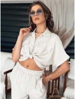 Dámské tričko GRITAN beige FashionStreet DY0431