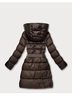 Oboustranná zimní bunda plus size chocolate/panther (M6-6008-103) Oboustranná zimní bunda plus size chocolate/panther (M6-6008-103)