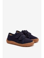 Dětské domácí pantofle Barefoot Froddo Canvas G1700440-2 Tmavě modré Dětské domácí pantofle Barefoot Froddo Canvas G1700440-2 Tmavě modré