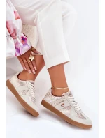 Dámské sneakers Daniel Lopez Just Dare se zvířecím vzorem – béžové