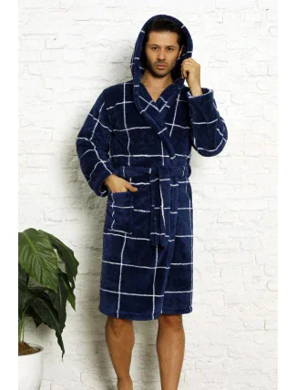 Pánský župan 4004 modrý - CoCoon