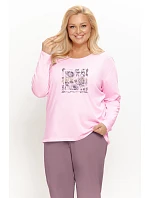 3657 DÁMSKÉ DLOUHÉ PYŽAMO SOLENE 2XL–4XL 3657 DÁMSKÉ DLOUHÉ PYŽAMO SOLENE 2XL–4XL