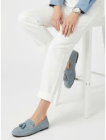 Dámské semišové mokasíny modré FashionStreet ZY1363