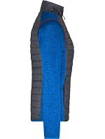 Daiber JN 741 Dámská pletená hybridní bunda 02.0741 royal melange/anthracite melange