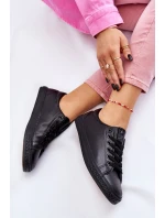 Dámské klasické kožené tenisky Černé Misima Dámské klasické kožené tenisky Černé Misima