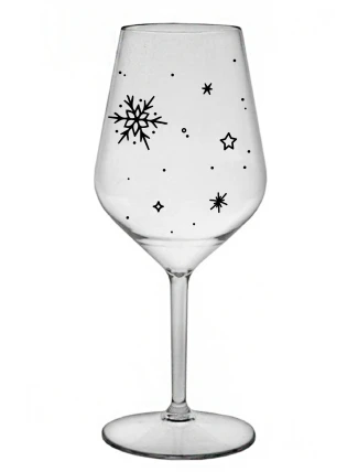 ZIMĚNKA - priehľadný nerozbitný pohár na víno 470 ml