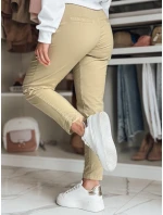 Dámské kalhoty chinos s páskem MODELA tmavě béžové FashionStreet UY2571 Dámské kalhoty chinos s páskem MODELA tmavě béžové FashionStreet UY2571